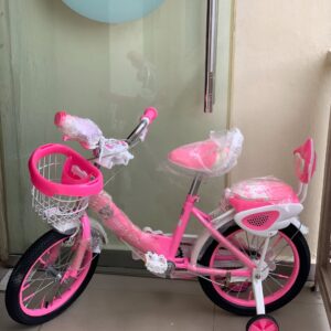 Pink Bicycle With Back Rest Size 12 & 16
