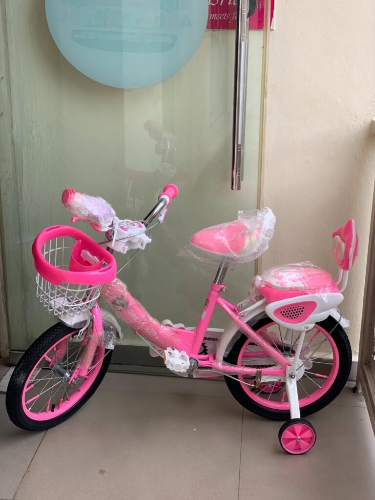 Pink Bicycle With Back Rest Size 12 & 16